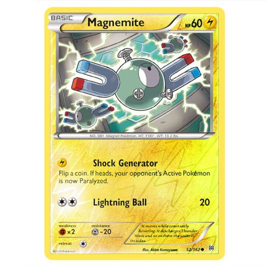 Pokemon - XY - BREAKthrough - Magnemite - 052/162 - (Reverse Holo)