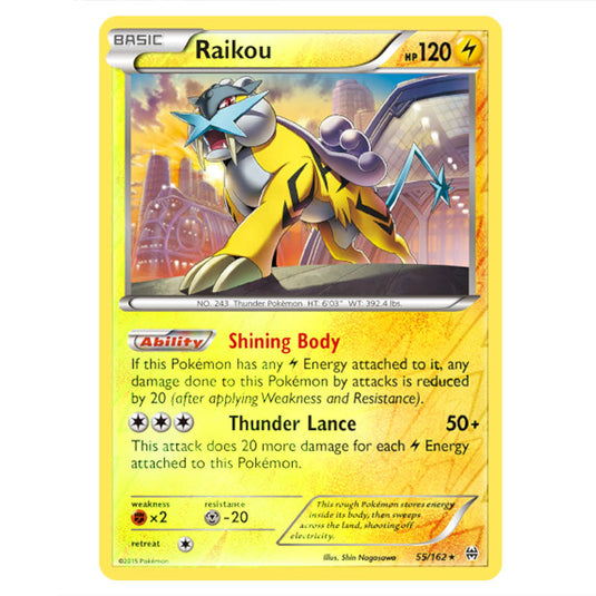 Pokemon - XY - BREAKthrough - Raikou - 055/162 - (Reverse Holo)