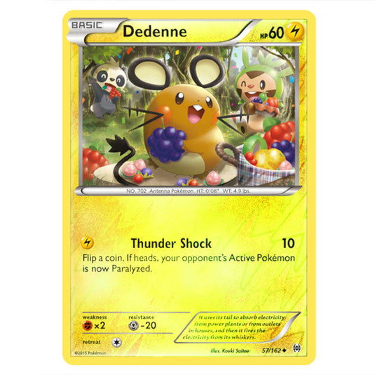 Pokemon - XY - BREAKthrough - Dedenne - 057/162 - (Reverse Holo)