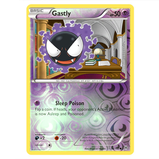 Pokemon - XY - BREAKthrough - Gastly - 058/162 - (Reverse Holo)