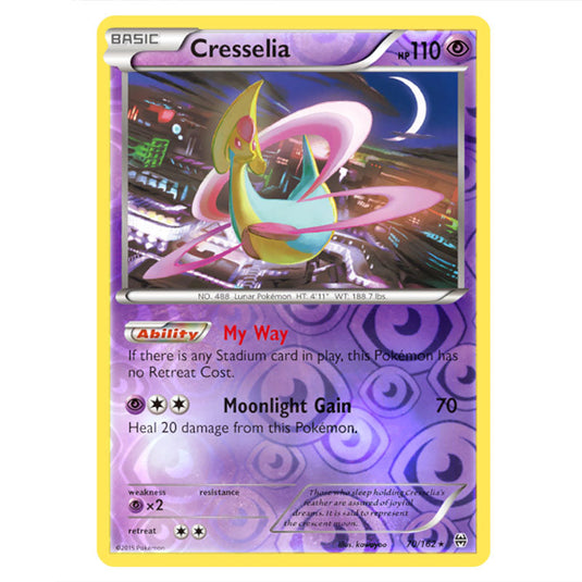 Pokemon - XY - BREAKthrough - Cresselia - 070/162 - (Reverse Holo)