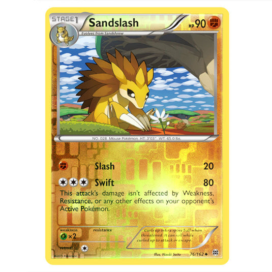 Pokemon - XY - BREAKthrough - Sandslash - 076/162 - (Reverse Holo)