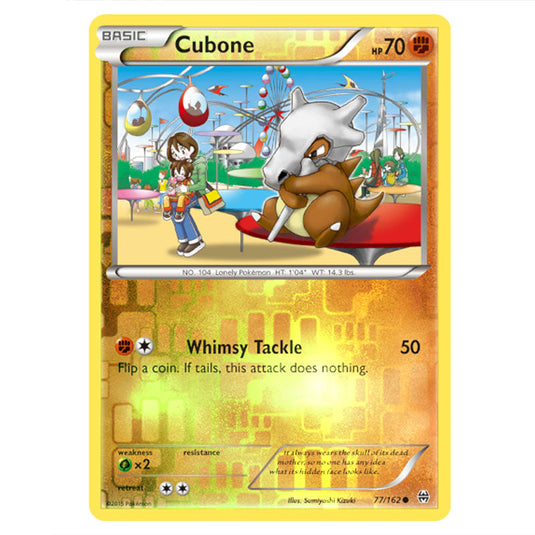 Pokemon - XY - BREAKthrough - Cubone - 077/162 - (Reverse Holo)
