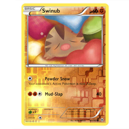 Pokemon - XY - BREAKthrough - Swinub - 080/162 - (Reverse Holo)