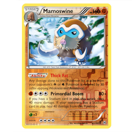 Pokemon - XY - BREAKthrough - Mamoswine - 082/162 - (Reverse Holo)
