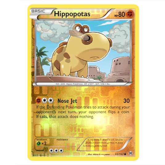 Pokemon - XY - BREAKthrough - Hippopotas - 083/162 - (Reverse Holo)