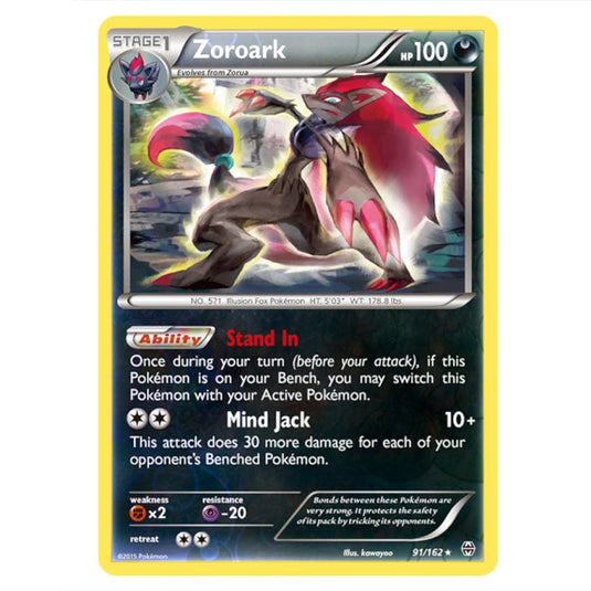 Pokemon - XY - BREAKthrough - Zoroark - 091/162 - (Reverse Holo)