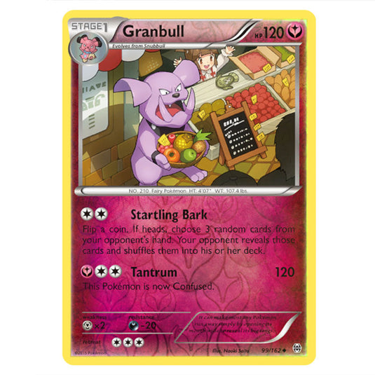 Pokemon - XY - BREAKthrough - Granbull - 099/162 - (Reverse Holo)