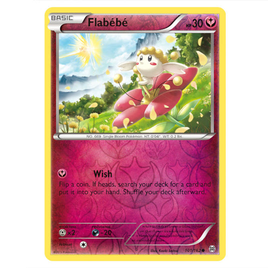 Pokemon - XY - BREAKthrough - Flabébé - 101/162 - (Reverse Holo)