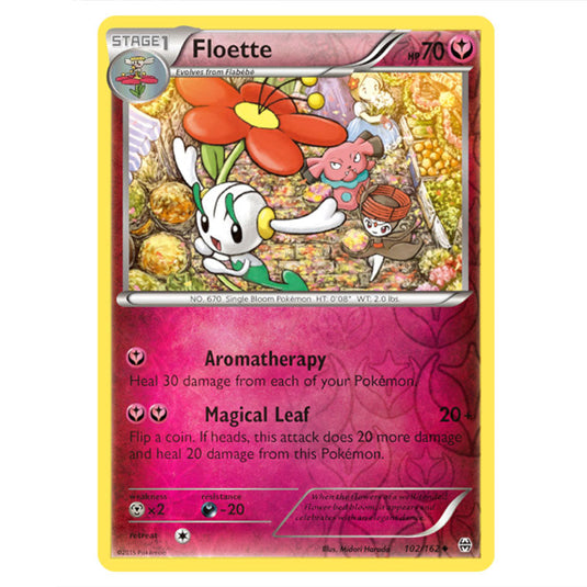 Pokemon - XY - BREAKthrough - Floette - 102/162 - (Reverse Holo)