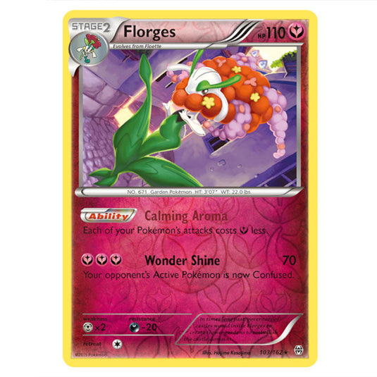 Pokemon - XY - BREAKthrough - Florges - 103/162 - (Reverse Holo)