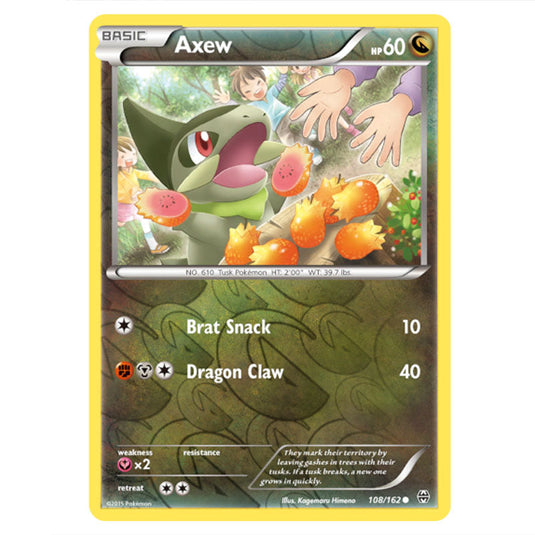 Pokemon - XY - BREAKthrough - Axew - 108/162 - (Reverse Holo)