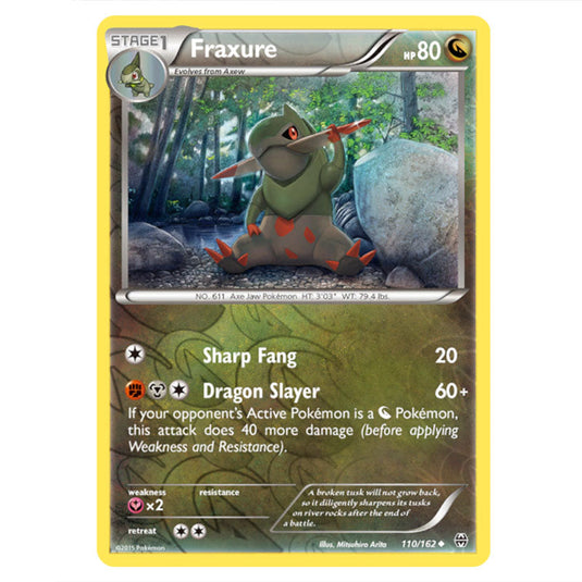 Pokemon - XY - BREAKthrough - Fraxure - 110/162 - (Reverse Holo)