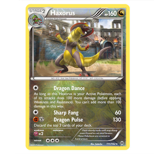 Pokemon - XY - BREAKthrough - Haxorus - 111/162 - (Reverse Holo)