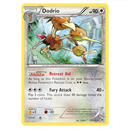 Pokemon - XY - BREAKthrough - Dodrio - 117/162 - (Reverse Holo)