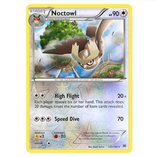 Pokemon - XY - BREAKthrough - Noctowl - 120/162 - (Reverse Holo)