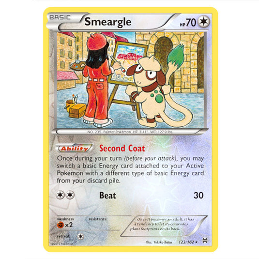 Pokemon - XY - BREAKthrough - Smeargle - 123/162 - (Reverse Holo)
