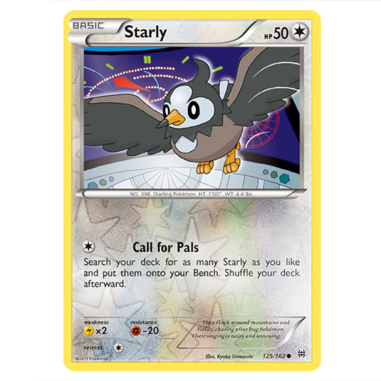 Pokemon - XY - BREAKthrough - Starly - 125/162 - (Reverse Holo)