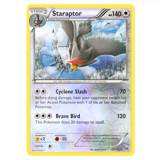 Pokemon - XY - BREAKthrough - Staraptor - 127/162 - (Reverse Holo)