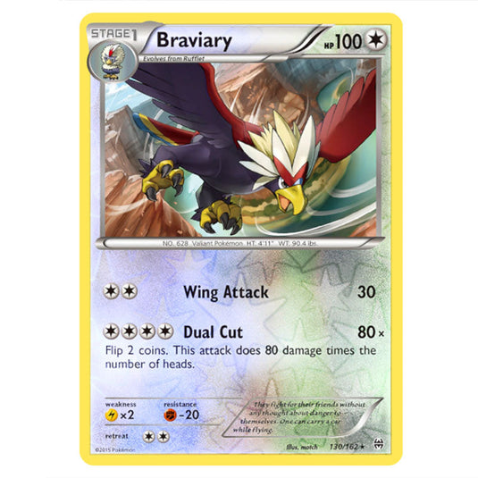 Pokemon - XY - BREAKthrough - Braviary - 130/162 - (Reverse Holo)