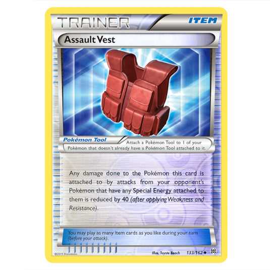 Pokemon - XY - BREAKthrough - Assault Vest - 133/162 - (Reverse Holo)