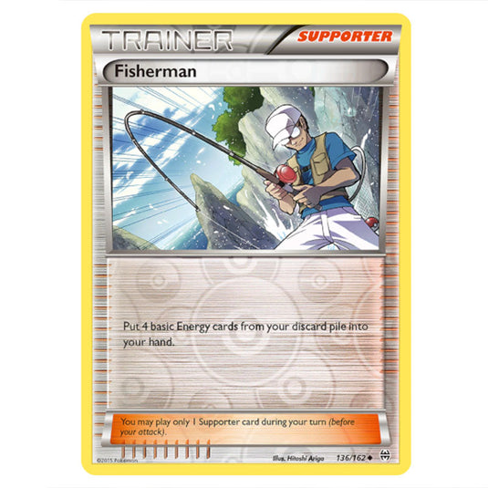 Pokemon - XY - BREAKthrough - Fisherman - 136/162 - (Reverse Holo)