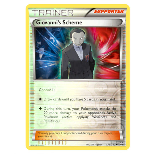 Pokemon - XY - BREAKthrough - Giovanni's Scheme - 138/162 - (Reverse Holo)