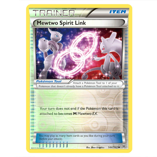 Pokemon - XY - BREAKthrough - Mewtwo Spirit Link - 144/162 - (Reverse Holo)