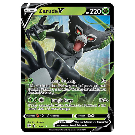 Pokemon - Sword & Shield - Brilliant Stars - Zarude V - 016/172 Pokemon - Sword & Shield - Brilliant Stars - Zarude V - 016/172