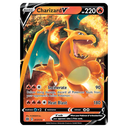 Pokemon - Sword & Shield - Brilliant Stars - Charizard V - 017/172