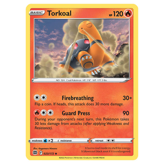 Pokemon - Sword & Shield - Brilliant Stars - Torkoal - 023/172