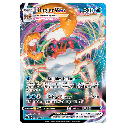 Pokemon - Sword & Shield - Brilliant Stars - Kingler VMAX - 029/172