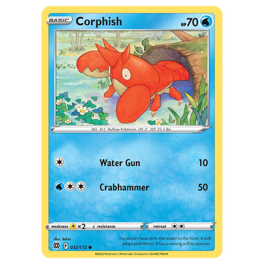 Pokemon - Sword & Shield - Brilliant Stars - Corphish - 032/172