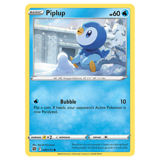 Pokemon - Sword & Shield - Brilliant Stars - Piplup - 035/172