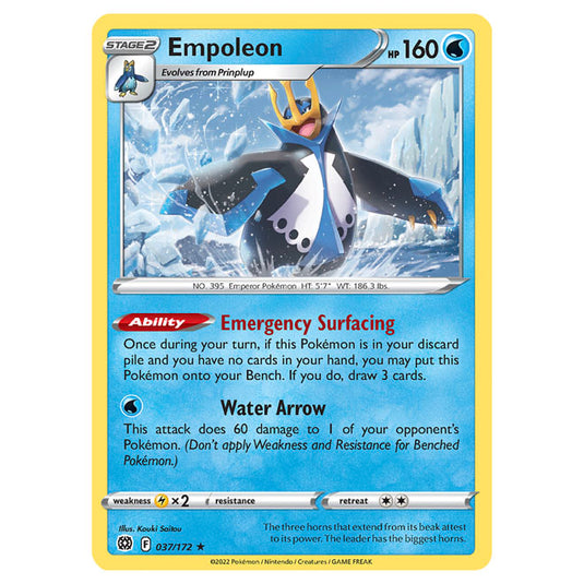 Pokemon - Sword & Shield - Brilliant Stars - Empoleon - 037/172