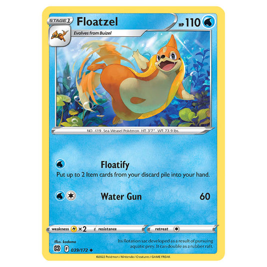 Pokemon - Sword & Shield - Brilliant Stars - Floatzel - 039/172