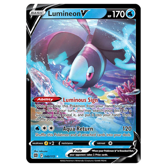 Pokemon - Sword & Shield - Brilliant Stars - Lumineon V - 040/172