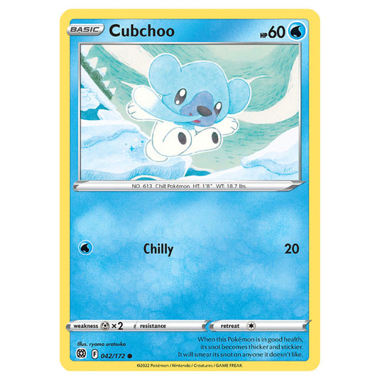 Pokemon - Sword & Shield - Brilliant Stars - Cubchoo - 042/172