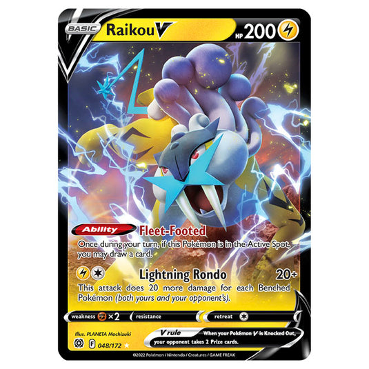 Pokemon - Sword & Shield - Brilliant Stars - Raikou V - 048/172