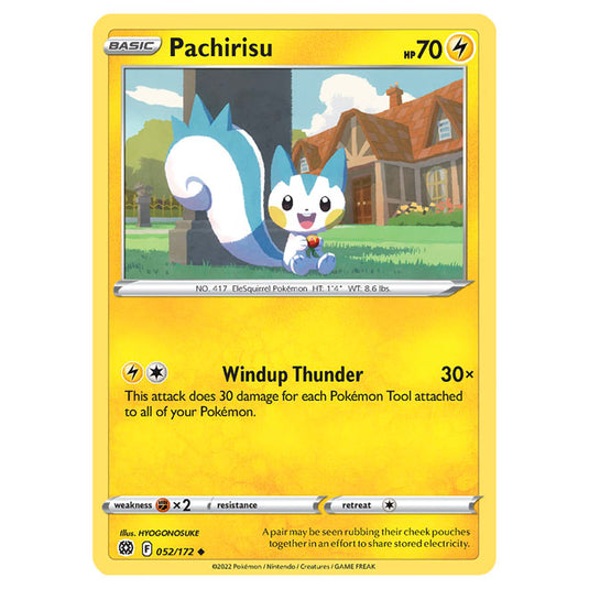 Pokemon - Sword & Shield - Brilliant Stars - Pachirisu - 052/172