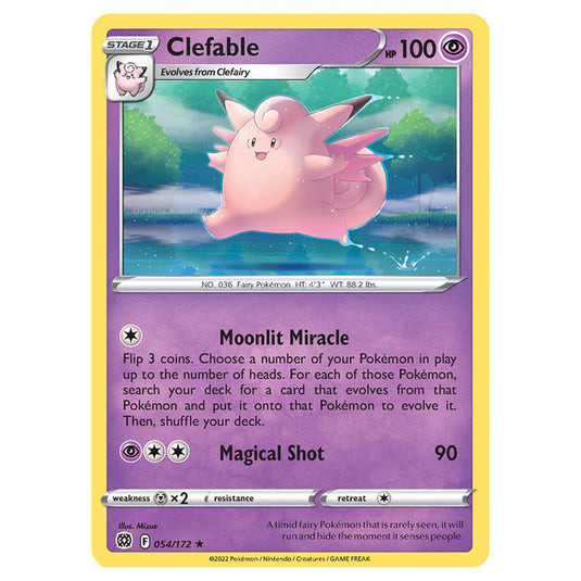 Pokemon - Sword & Shield - Brilliant Stars - Clefable - 054/172