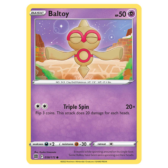 Pokemon - Sword & Shield - Brilliant Stars - Baltoy - 058/172