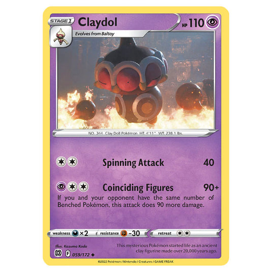 Pokemon - Sword & Shield - Brilliant Stars - Claydol - 059/172