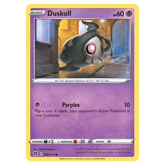 Pokemon - Sword & Shield - Brilliant Stars - Duskull - 060/172