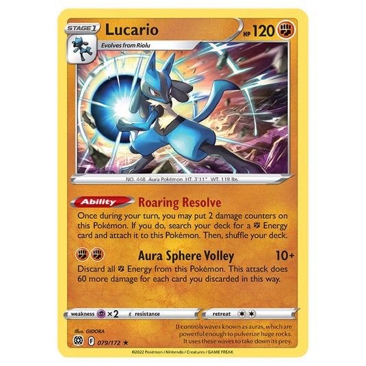 Pokemon - Sword & Shield - Brilliant Stars - Lucario - 079/172