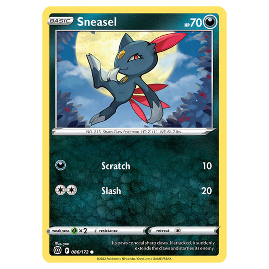 Pokemon - Sword & Shield - Brilliant Stars - Sneasel - 086/172