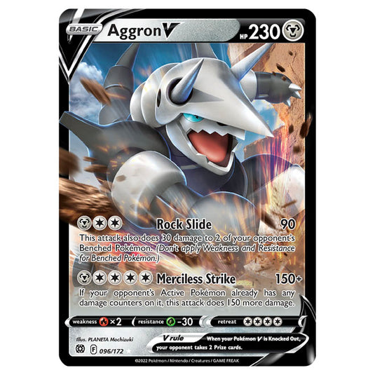 Pokemon - Sword & Shield - Brilliant Stars - Aggron V - 096/172