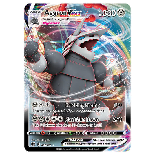 Pokemon - Sword & Shield - Brilliant Stars - Aggron VMAX - 097/172