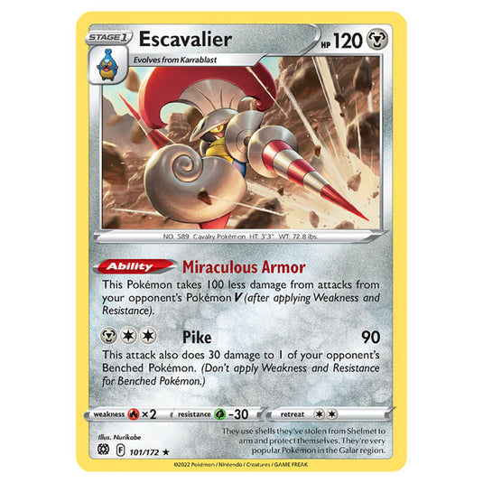 Pokemon - Sword & Shield - Brilliant Stars - Escavalier - 101/172