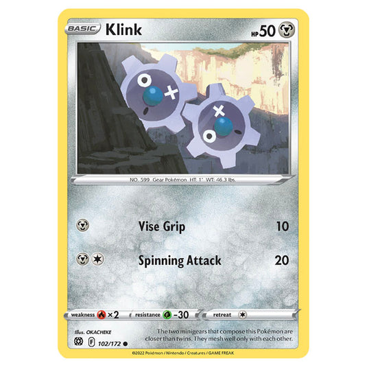 Pokemon - Sword & Shield - Brilliant Stars - Klink - 102/172